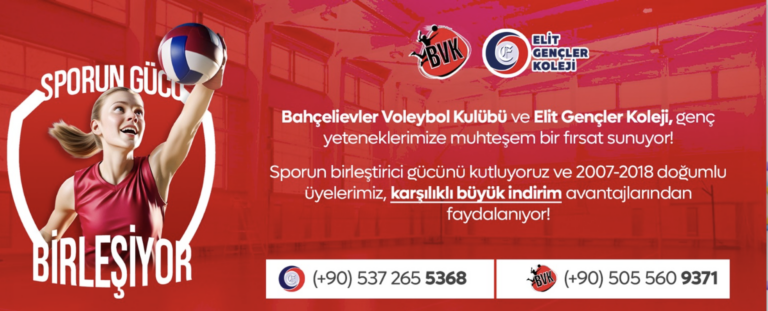 Elit Gençler Koleji ve Bahçelievler Voleybol Kulübü’nden Genç Sporculara Büyük Destek