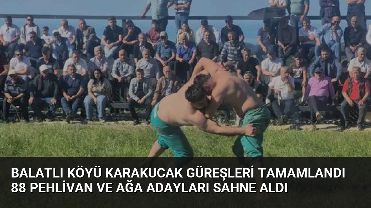Balatlı Köyü Karakucak Güreşleri Tamamlandı 88 Pehlivan ve Ağa Adayları Sahne Aldı