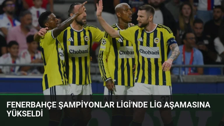 Fenerbahçe Şampiyonlar Ligi’nde lig aşamasına yükseldi