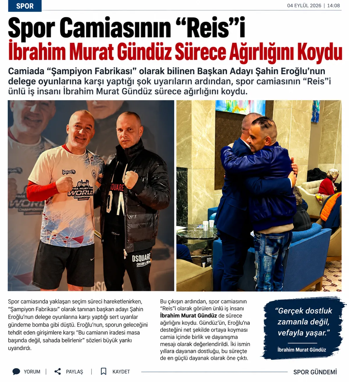 Kick Boks Camiasında Delege Şoku! Spor Dünyasının ‘Reis’i İbrahim Murat Gündüz Ağırlığını Koydu
