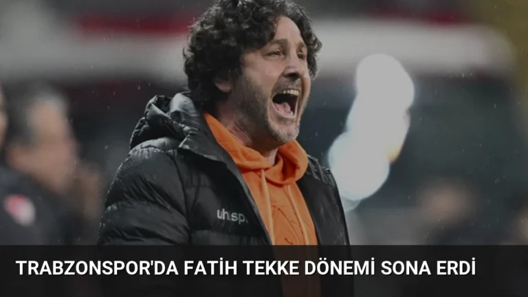 Trabzonspor’da Fatih Tekke Dönemi Sona Erdi
