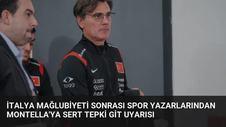 İtalya Mağlubiyeti Sonrası Spor Yazarlarından Montella’ya Sert Tepki Git Uyarısı