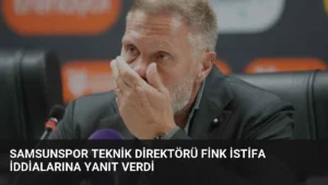 Samsunspor Teknik Direktörü Fink İstifa İddialarına Yanıt Verdi
