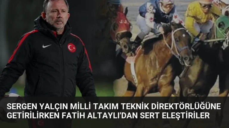Sergen Yalçın Milli Takım Teknik Direktörlüğüne Getirilirken Fatih Altaylı’dan Sert Eleştiriler